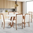 thumbnail image 6 of Herval 67" x 43" Rectangular Solid Wood Modern Dining Table in Oak, 6 of 8