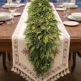 thumbnail image 1 of Guirnalda de Cedro de Navidad de 1.83 m, Guirnalda de Vegetación Artificial Verde Gruesa y Abundante, Guirnalda de Navidad de Toque Real para Repisa, Chimenea, Porche, Decoraciones de, 1 of 3