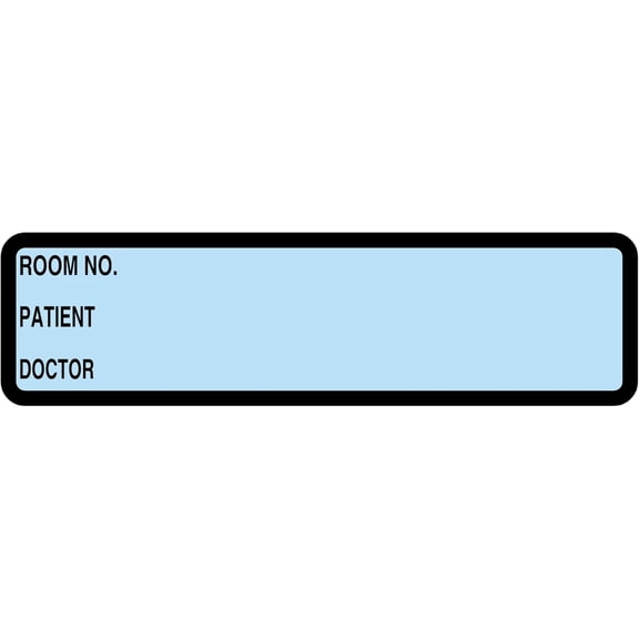 Binder Spine Stickers, File Folder Chart Labels, DR2901, Printed Light Blue, 5-3/8" x 1-3/8", 200 per Roll – for Organizing Patient Charts