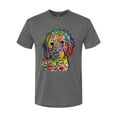 thumbnail image 3 of Dean Russo Sweet Poodle Dog Lover Mens Premium Tri Blend T-Shirt, Dark Heather, X-Large, 3 of 6