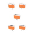 thumbnail image 2 of Wisewang Wall Charger 3 Port Plug Small Compact USB Power Adapter Safe Phone Charging Cell Phones Cameras Socket Mobile Orange 5Set, 2 of 6