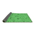 thumbnail image 2 of Ahgly Company Indoor Rectangle Abstract Emerald Green Modern Area Rugs, 7' x 9', 2 of 4