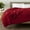 Burgundy, variant on JML Soft Plush Fleece Blanket For Bed Sofa,Lightweight Flannel Blanket,Full/Queen 79"x81",Purple