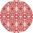 thumbnail image 1 of Ahgly Company Machine Washable Indoor Round Transitional Pastel Pink Area Rugs, 5' Round, 1 of 7