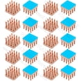thumbnail image 5 of 20pcs 10x10x7mm Square Pure Copper Pin Fins Heatsink Radiator Cooler With Thermal Tape For Electronics IC CPU AMD With Pad, 5 of 5