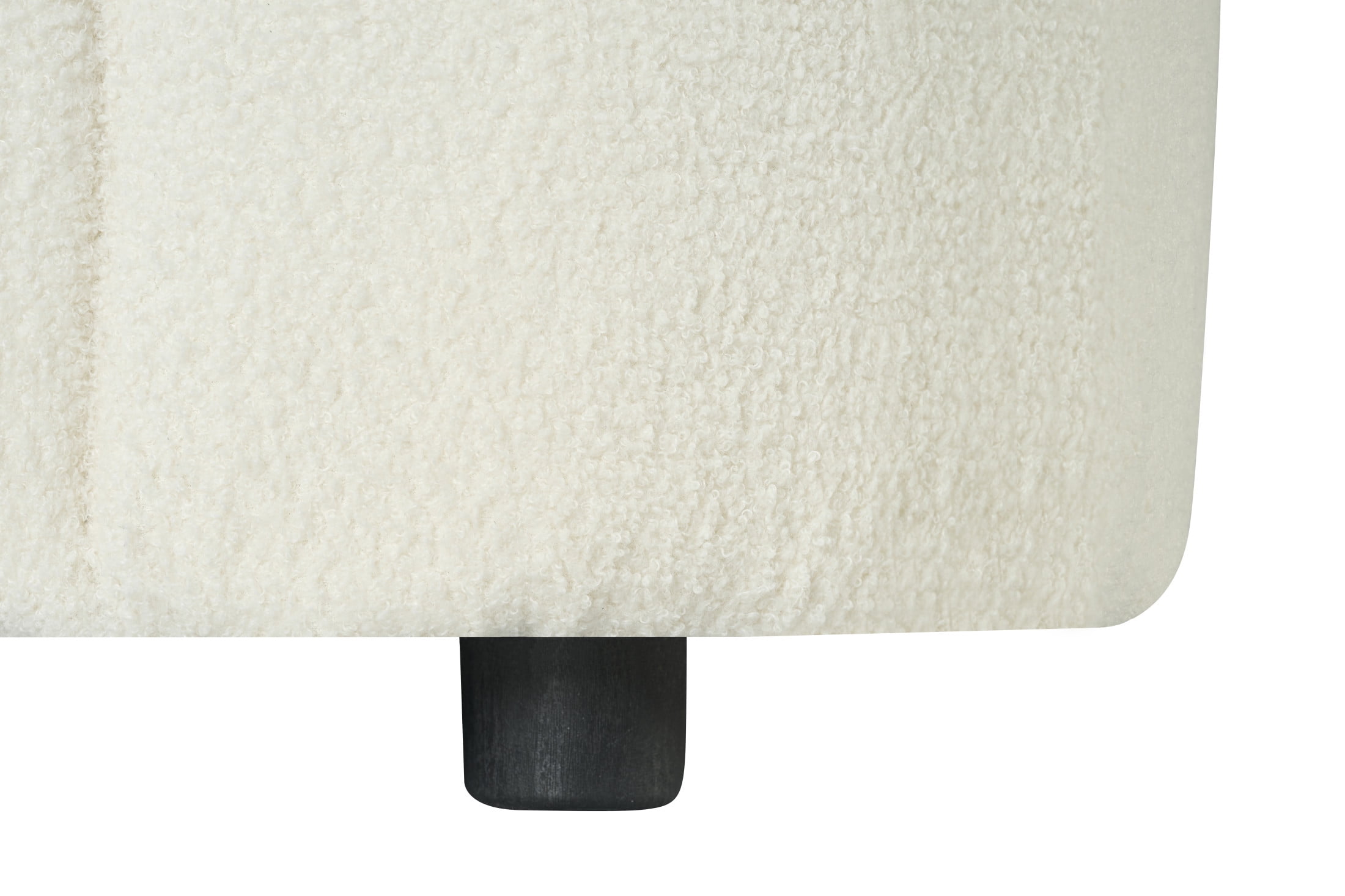GDF Studio 87.5" Modern 3 Seater Boucle Fabric Curved Sofa Couch with 2 Pillows, Beige
