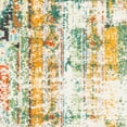 thumbnail image 5 of SAFAVIEH Madison Christabella Overdyed Striped Runner Rug, Green/Orange, 2'2" x 14', 5 of 9