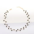 thumbnail image 4 of UDIYO Fashion Wave Chain Black Beads Charm Choker Party Short Necklace Women Jewelry, 4 of 5