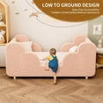 thumbnail image 5 of SLSY Toddler Bed - Toddler Floor Bed, Montessori Floor Bed, Children's Bed Frame with Guardrails and Headboard, Standard Crib Size Children's Bed for Boys and Girls Ages 3-8 (Mattress Not Included), 5 of 7
