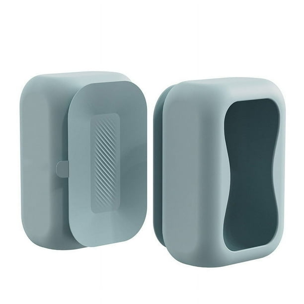 Soporte para caja de pañuelos con ventosa para cocina, baño y coche | Dispensador portátil de toallas de papel con base de succión fuerte | Claro, oscuro, morado, verde, marrón