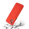 thumbnail image 2 of Silicone Wallet Case for iPhone 13 6.1 inch 2021, Allytech Soft Flexible TPU Shock-Absorbing Dropproof Credit Card Holder Back Wallet Sleeve Case for iPhone 13 2021, Red, 2 of 2