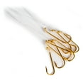thumbnail image 5 of Ozark Trails Gold Aberdeen Size 6 Snelled Hooks for Freshwater Fishing, 8 Hooks Per Package, 5 of 12