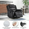 thumbnail image 2 of Bonzy Home Fabric Manual Recliner Chair — Modern Single-Seat Recliner with Padded Armrests & Backrest for Living Room & Bedroom Gray, 2 of 7