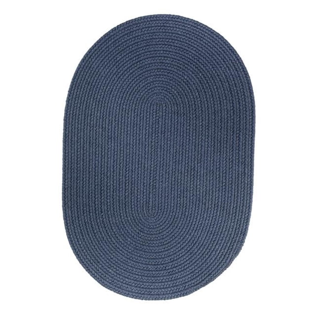 Rhody Rug S102R060X096 Tapis en Laine Uni 5x8 Tapis Bleu Marin