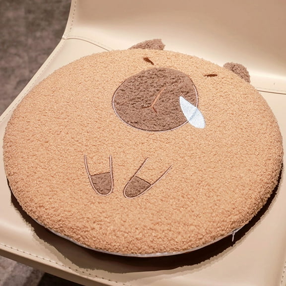 RnemiTe-amo Memory Foam Seat Cushion Round Cushion Pain Relief Chair Pad,Cute Cat Shaped Seat Cushion for Office Chair, Pad, Wheelchair,Carpet,Lower Back and Tailbone Relief