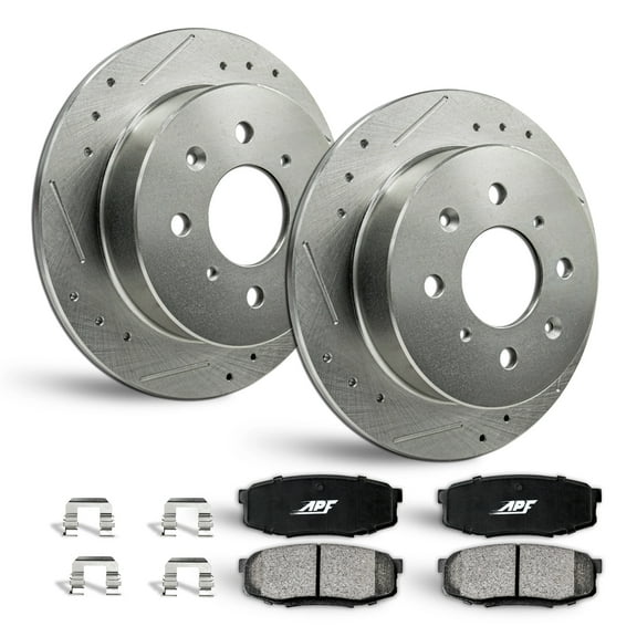 APF Front Brake Kit Rotors and Pads for Honda Accord 1995-1997