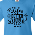 thumbnail image 4 of Inktastic Life is Better at the Beach with Sunshine Seashell and Palm Trees Youth T-Shirt, 4 of 5