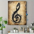 thumbnail image 4 of Music Note Decor Canvas Painting， Treble Clef Art Print， Suitable for Decorating Living Room， Bedroom， Music Studio， Office，, 4 of 8