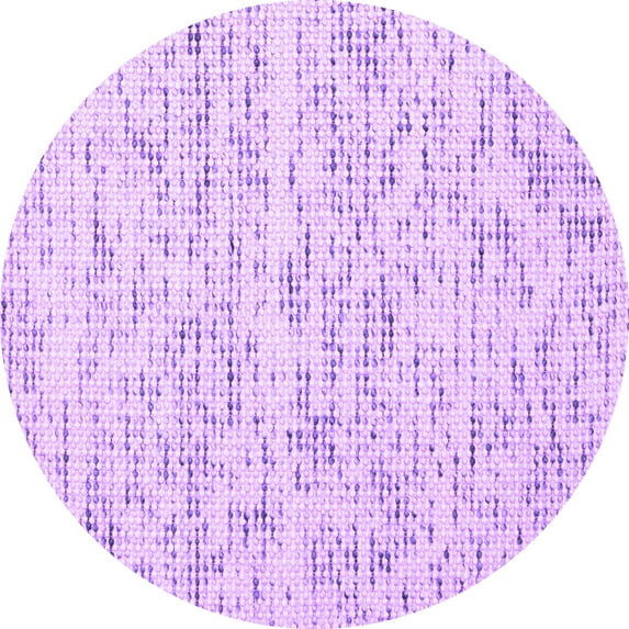 Ahgly Company Indoor Round Solid Purple Modern Area Rugs, 6' Round