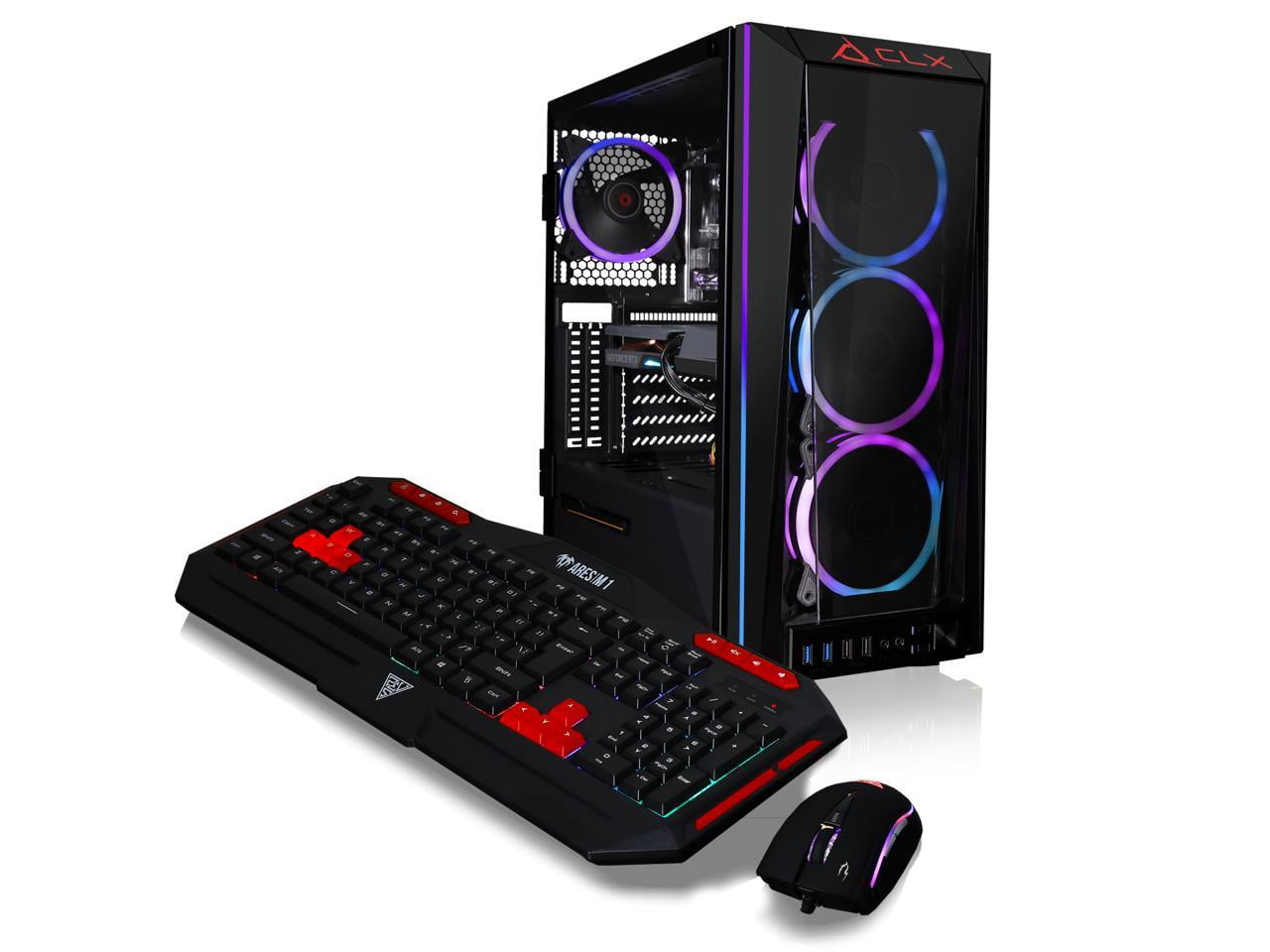 CLX SET Gaming Desktop - Liquid Cooled Intel Core i7 10700KF 3.8GHz 8-Core Processor, 32GB DDR4 Memory, GeForce RTX 3060 12GB GDDR6 Graphics, 500GB SSD, 4TB HDD, WiFi, Windows 11 Home 64-bit