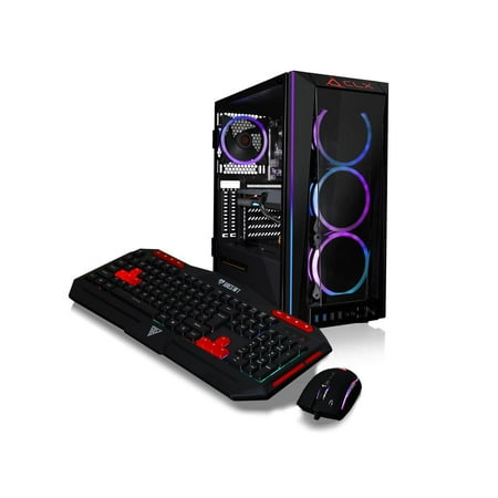CLX - SET Gaming Desktop - Intel Core i7 10700KF - 32GB Memory - NVIDIA GeForce RTX 3060 - 500GB NVMe M.2 SSD + 4TB HDD - Black
