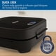 thumbnail image 5 of Oster&reg; Sandwichera, Compacta con Platos Hondos, Incluye Bot&oacute;n de Apagado, Negro, CKSTSM400, 5 of 13
