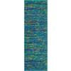 thumbnail image 2 of Rugs.com Calypso Collection Rug – 6 Ft Runner Navy Blue Medium Rug Perfect For Hallways, Entryways, 2 of 8