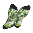 thumbnail image 5 of Disketp Green Tropical Unisex Mid-Calf Socks Lightweight Breathable Ventilation Ankle Socks, 5 of 7