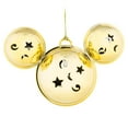 thumbnail image 3 of Disney Parks Mickey Mouse Bell Ornament Gold Christmas New With Tags, 3 of 3