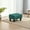 Green, variant on Resenkos Small Linen Upholstered Ottoman Foot Rest - Cube Foot Stool with Plastic Legs, Charcoal Gray