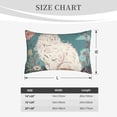 thumbnail image 5 of Haiem Pillowcase for Hair and Skin Queen - Celestial Cat And Flowers Printed Soft Pillowcase with Envelope Closure-20"x30", 5 of 8