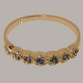 thumbnail image 6 of LBG British Made 10k Rose Gold Natural Sapphire Womens Promise Ring - 33 size options - Size 4.5, 6 of 9