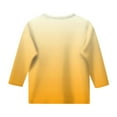 thumbnail image 5 of enyan Uniform Shirts for Girls Long Sleeve T Shirt Girls Long Sleeve Shirts Casual Striped Color Block Top Trendy Uniforms T Shirt Fall(Yellow,12-13 Years), 5 of 5
