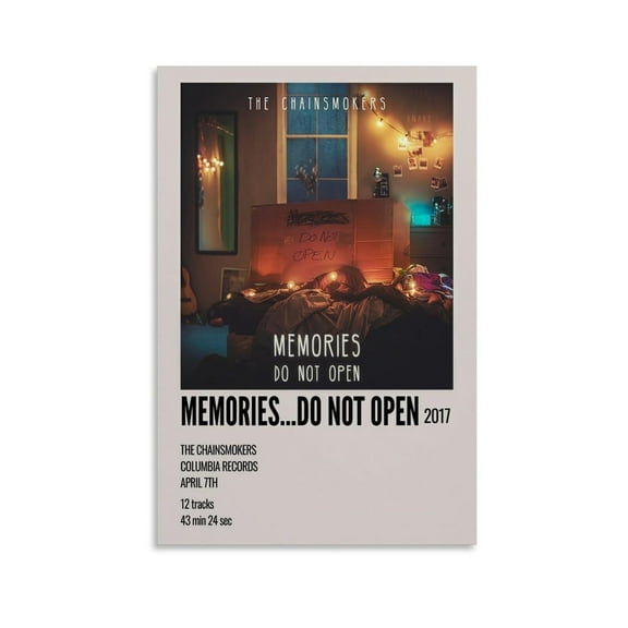 Memories...do Not Open by The Chainsmokers Canvas Poster Mural Decor Printing Picture Painting Living Room Hallway Decor