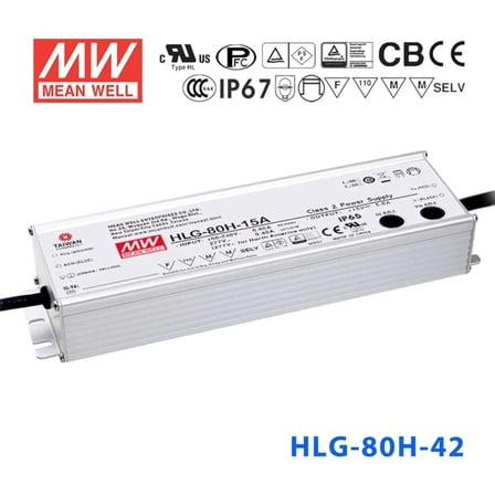 Mean Well HLG-80H-42 Power Supply 80W 42V