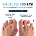 thumbnail image 3 of Dr. Frederick's Original Hammer Toe Corrector Gels - 2 Pairs - All-Day Relief for Crooked & Overlapping Toes - Soft Cushioning - Symptomatic Support for Toe Alignment - White - 1 Loop Design, 3 of 8