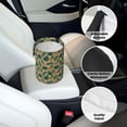 thumbnail image 6 of Kdxio Pineapples Palm Leaves Car Trash Can Garbage Car Accessories Trash Can Car Waste Bin for for Driver and Passenger Any Vehicle, 6 of 7