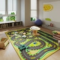 thumbnail image 4 of ASPILLOW Kids Play Rug, Non-Slip Traffic Road Car Carpet for Kids, Washable Soft Race Track Rug for Playroom Boys Bedroom Classroom,4x5ft, 4 of 9