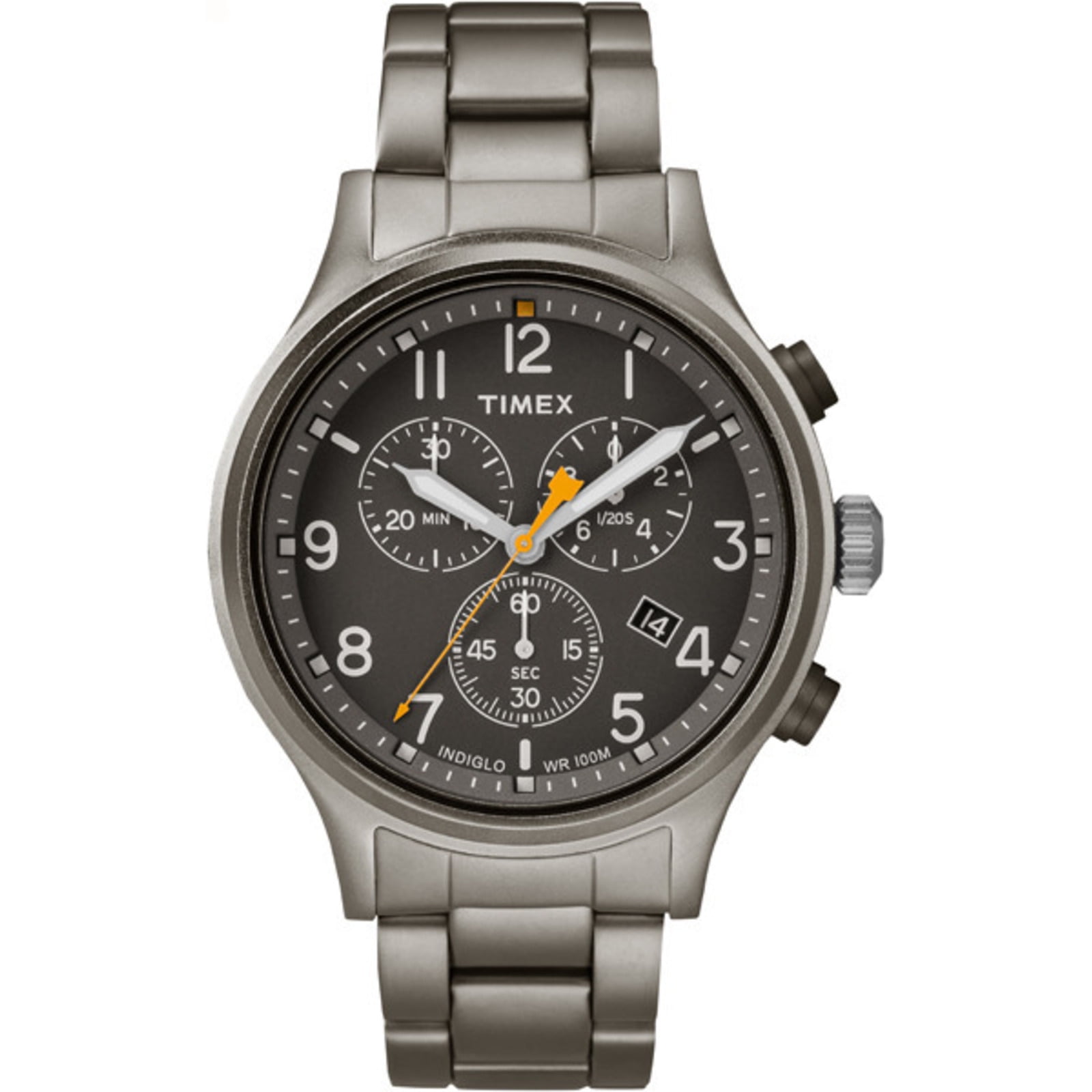 Timex Men's Allied Chronograph 42mm | Gunmetal Bracelet| Dress Watch TW2R47700
