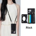 thumbnail image 2 of Crossbody Wallet Case With Card Slots And Mirror For Samsung Galaxy S24 Series, iPhone 12 Pro Max, 2 of 7