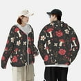 thumbnail image 6 of Easygdp Fly Agaric and Flowers Lightweight Long Sleeve Sun Shirt Sports long-Sleeved Sun Protective Clothing, Quick Drying Breathable - XX-Large, 6 of 9