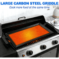 thumbnail image 2 of Carbon Steel Griddle, Professional Cookware , Crafted in Sweden, Induction Compatible, Like Cast Iron but Better, 2 of 6