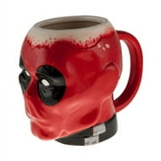 Deadpool Face Mug Marvel Coffee Tea Molded Merc Ceramic Crazy Gift X-Men