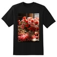 thumbnail image 2 of Plus Size Shirt for Women Black Tops for Women Oversized Short Sleeves Shirt for Women Valentine's Day (4) T Shirt Crewneck Shirt for Women 3XL, 2 of 5