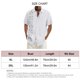 thumbnail image 5 of Camisa de manga corta para hombre, ligera, con estampado, suave, transpirable, agradable para la piel, resistente al color, camisa de manga corta para fiesta en casa, blanca, XL, 5 of 5