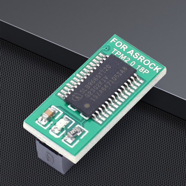 Módulo De Seguridad De Cifrado Piezas de repuesto del módulo de seguridad de cifrado Mini TPM 2.0 (para ASROCK 18PIN)