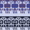 thumbnail image 1 of Ahgly Company Machine Washable Indoor Square Transitional Blue Area Rugs, 7' Square, 1 of 7