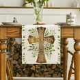 thumbnail image 6 of Sm:)e Elegant Cross He is Risen Spring Easter Table Runner 13 x 90 Inch, 6 of 7
