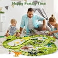 thumbnail image 2 of WISHTIME Dinosaur Race Car Track Toys - Dino Toys Track Cars for Boys Dinosaur Track Set Electric Train Tracks Dinosaur paradise world Vehicle Girl Gift for Kids Age 3-12 Years Old, 2 of 10