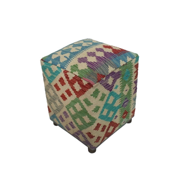 Sangat Ottoman Archere, Beige (16"x16"x20")